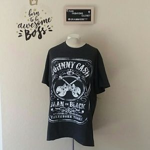 CASH Johnny Cash Man in Black T Shirt